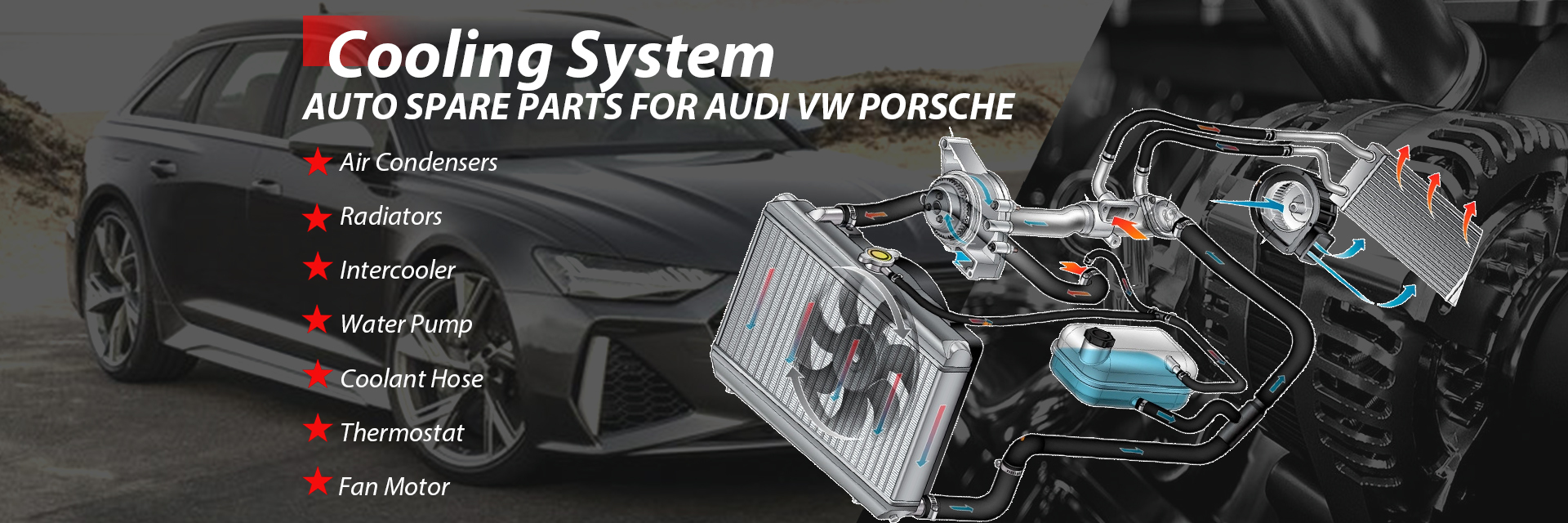 chất lượng Bộ phận làm mát ô tô nhà máy sản xuất